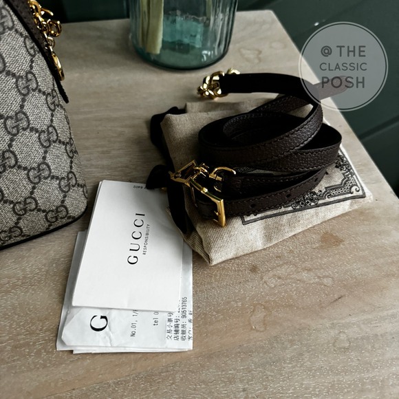 Gucci Dome Ophidia Medium Top Supreme Handle Shoulder Bag - Picture 7 of 13